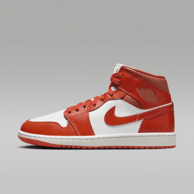 Women's Jordan 1 Mid Summit White/Cosmic Clay (BQ6472 108) - 7.5