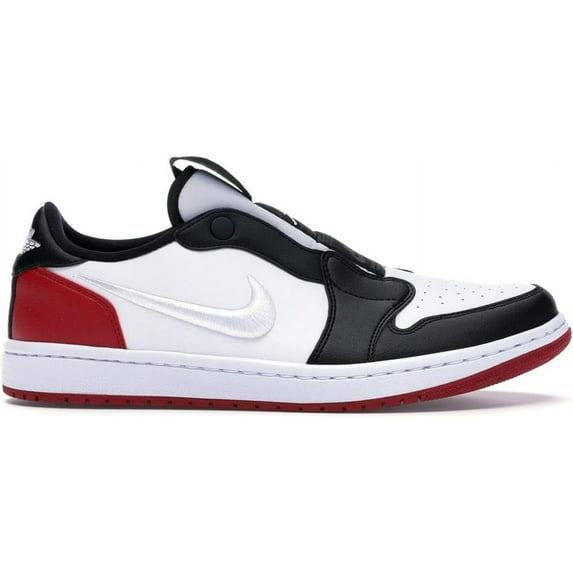 Women's Jordan 1 Retro Slip "Black Toe" Wht/Wht-Gym Red-Blk (AV3918 200) - 8