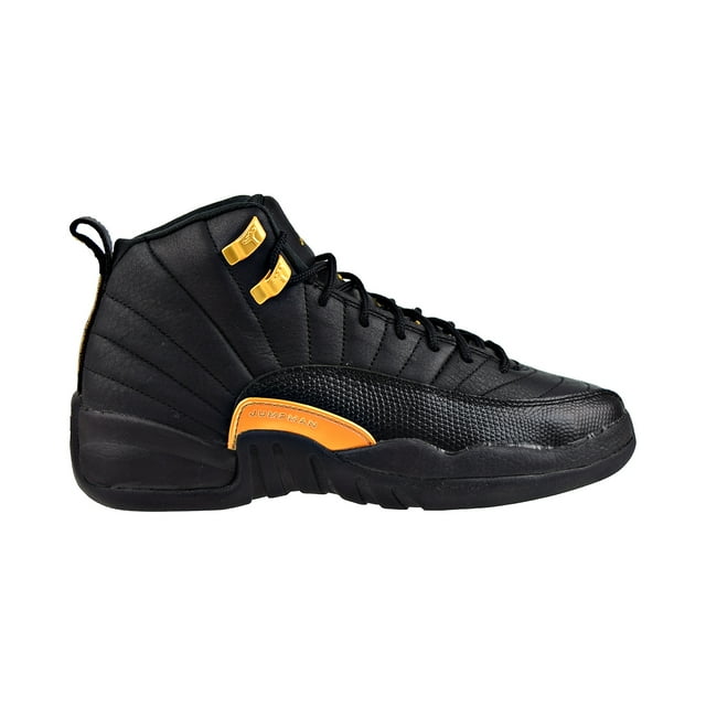 Air Jordan 12 Retro (GS) Big Kids' Shoes Black Taxi 153265071