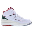 thumbnail image 1 of Nike Air Jordan 2 Retro Leather Mens Shoes Size 10.5, Color: White/Fire Red/Fir/Sail, 1 of 4
