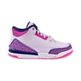 thumbnail image 1 of Air Jordan 3 Retro Little Kids' Shoes Barley Grape-Hyper Crimson 441141-500, 1 of 6