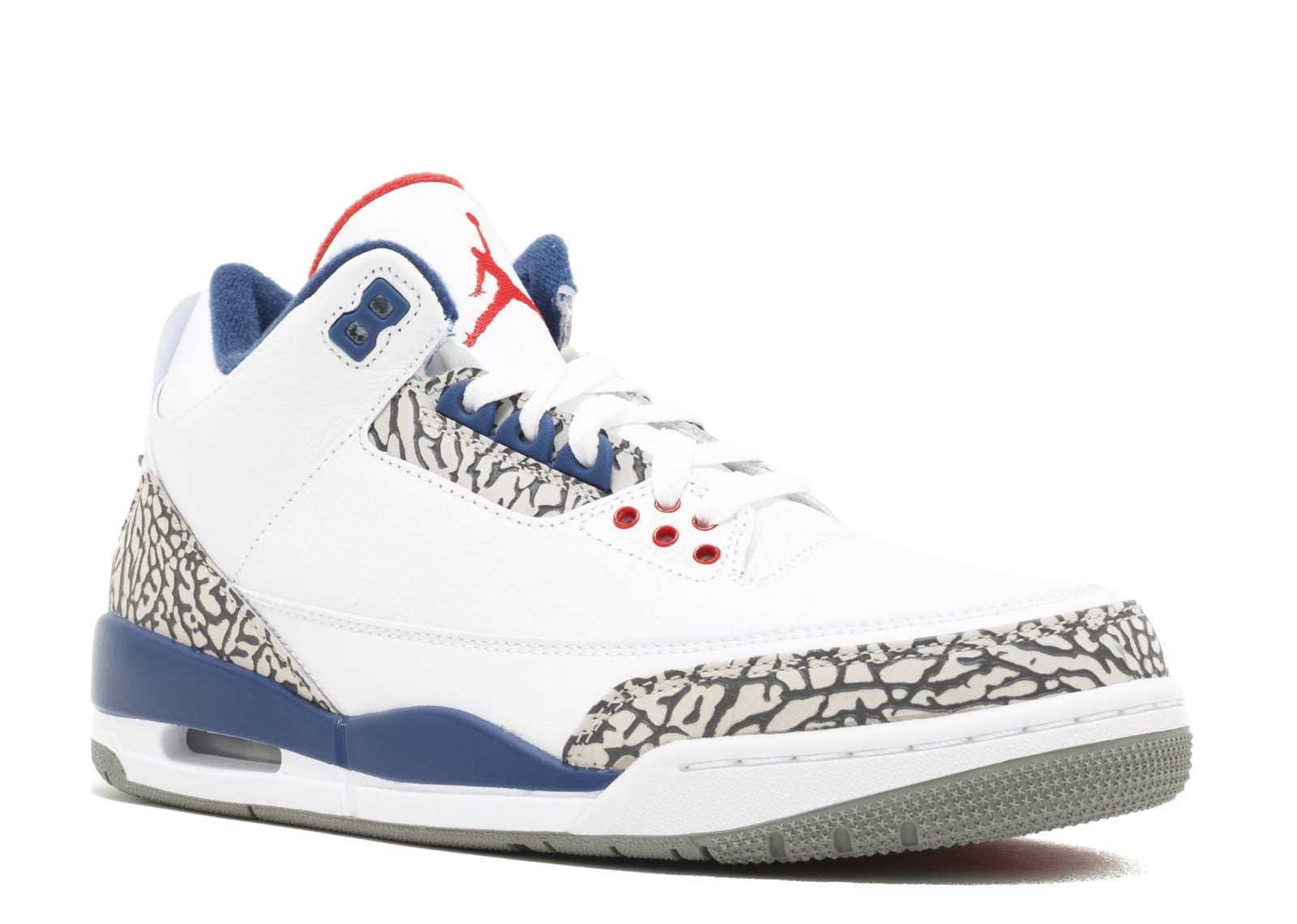 Jordan 3 white outlet blue red