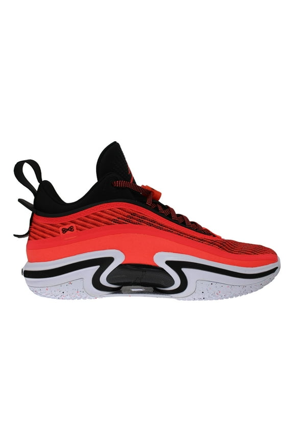 Air Jordan 36 Low DH0832-660 Men's Red/Black Basketball Sneaker Shoes CLK484 (8.5)