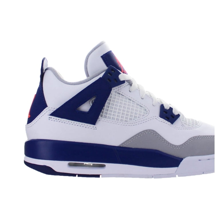 Air Jordan 4 Retro (GS) Deep Royal Blue - White - Hyper Orange