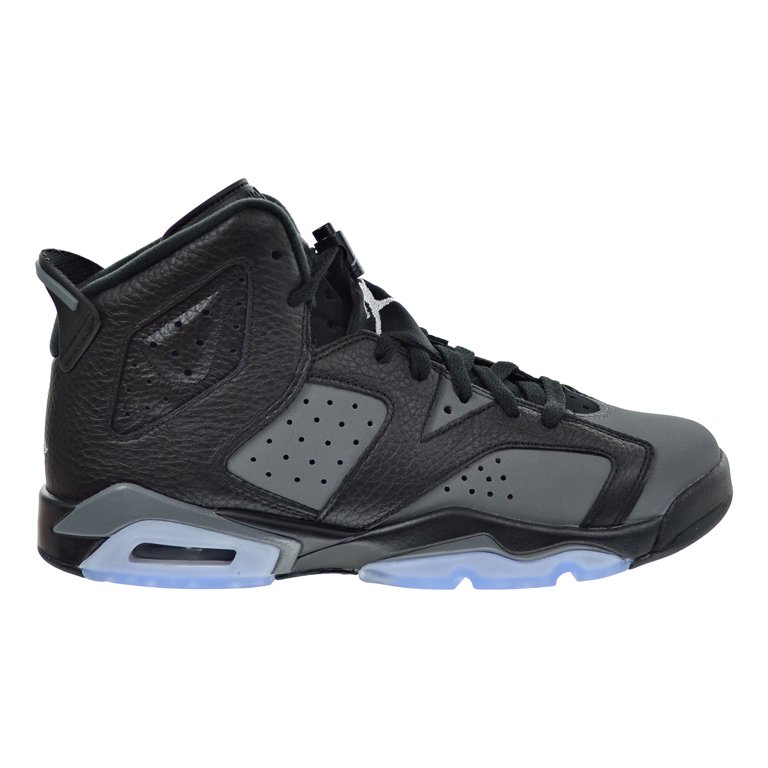 Air Jordan 6 Retro BG Big Kid's Shoes Black/White/Cool Grey 384665