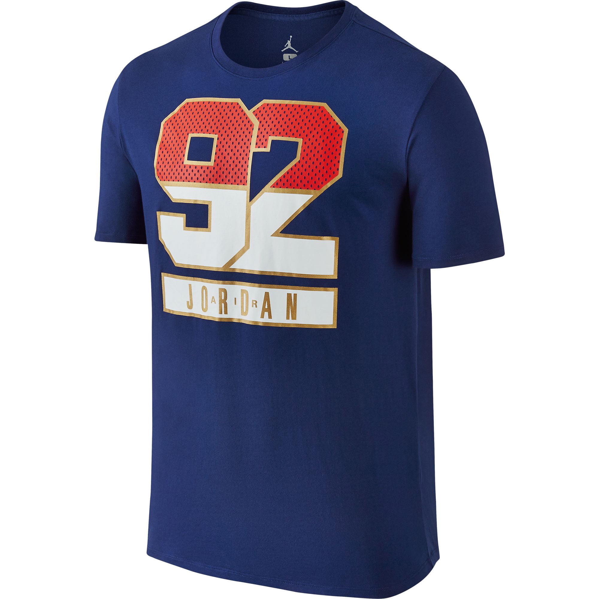 Air Jordan 7 Retro 92 Men's T-Shirt Blue-Red 801122-455