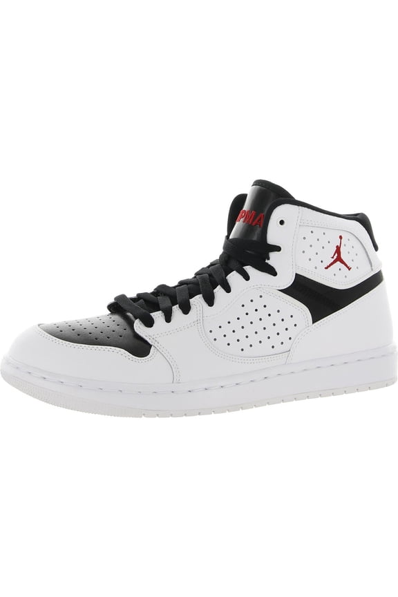 Air Jordan Access AR3762-101 Men's White/Gym Red/Black Running Shoes TV571 (9.5)