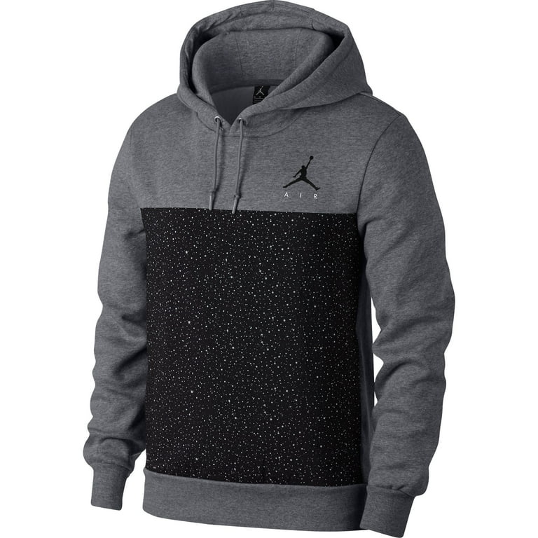 Air Jordan Flight Fleece Men's Sportswear Pullover Hoodie Grey