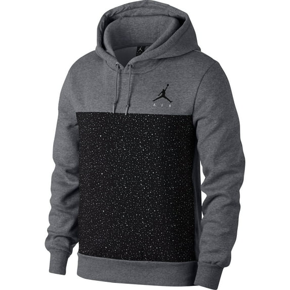 Air Jordan Flight Fleece Men's Sportswear Pullover Hoodie Grey/Black 884042-091