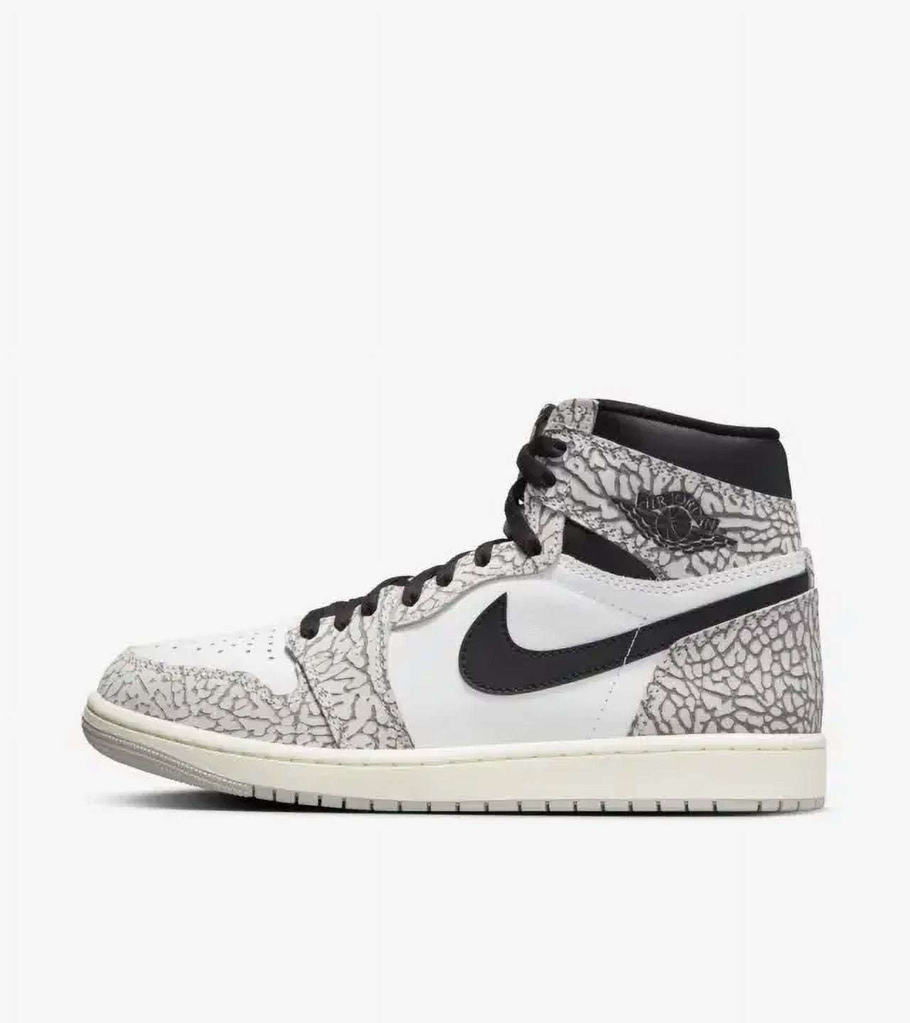 Air Jordan Men 1 Retro High OG Tech Grey Muslin Black White DZ5485 052 Size 10.5 US Walmart