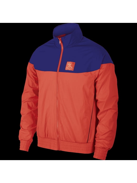 Air Jordan Men's Tinker Legacy Windbreaker Jacket Ember Glow-Light Concord bq0295-850