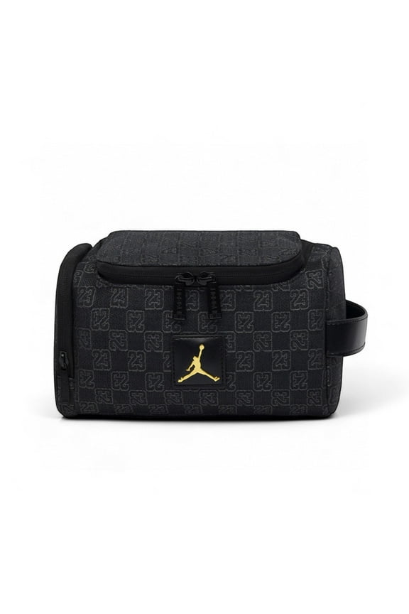 Air Jordan Monogram Logo Jacquard Travel Toiletry Kit & Travel Bag