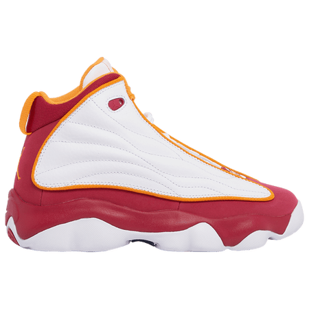 Air Jordan Pro Strong White Cardinal Red Vivid Orange (GS) - Size: 6.5