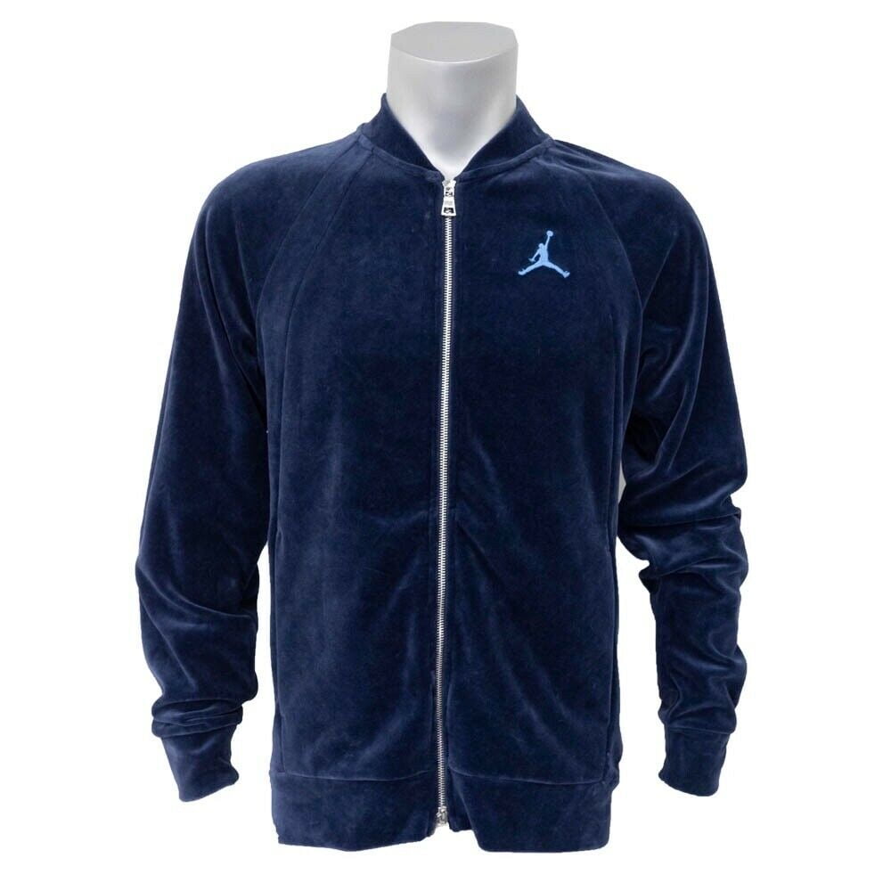Air Jordan Velour Full Zip Men's Track Jacket Blue ah2357