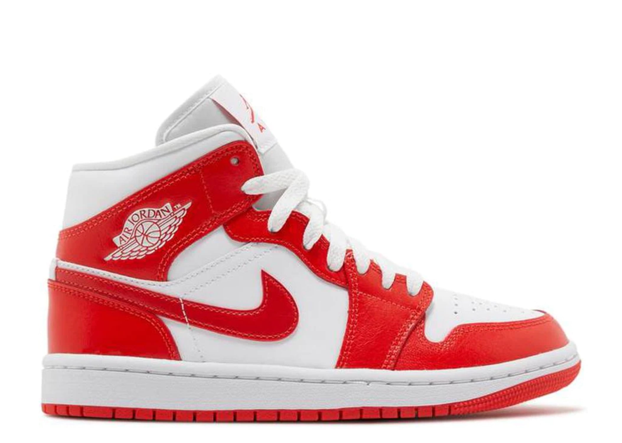 Air Jordan Women's Mid Top Athletic Shoes, White/Habanero