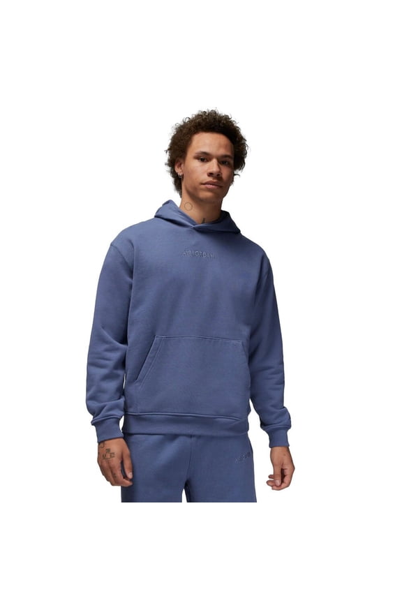 Air Jordan Wordmark Men's Fleece Hoodie Blue FJ1966-491