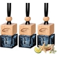 thumbnail image 1 of Air Jungles Car Air Freshener Hanging Diffuser 3 Ct, Ocean Scent, 8 ml Each, Natural Essential Oil, Everyday Freshness Fragrance, Auto Accessories for Men and Women, For Rearview Mirror, 1 of 7