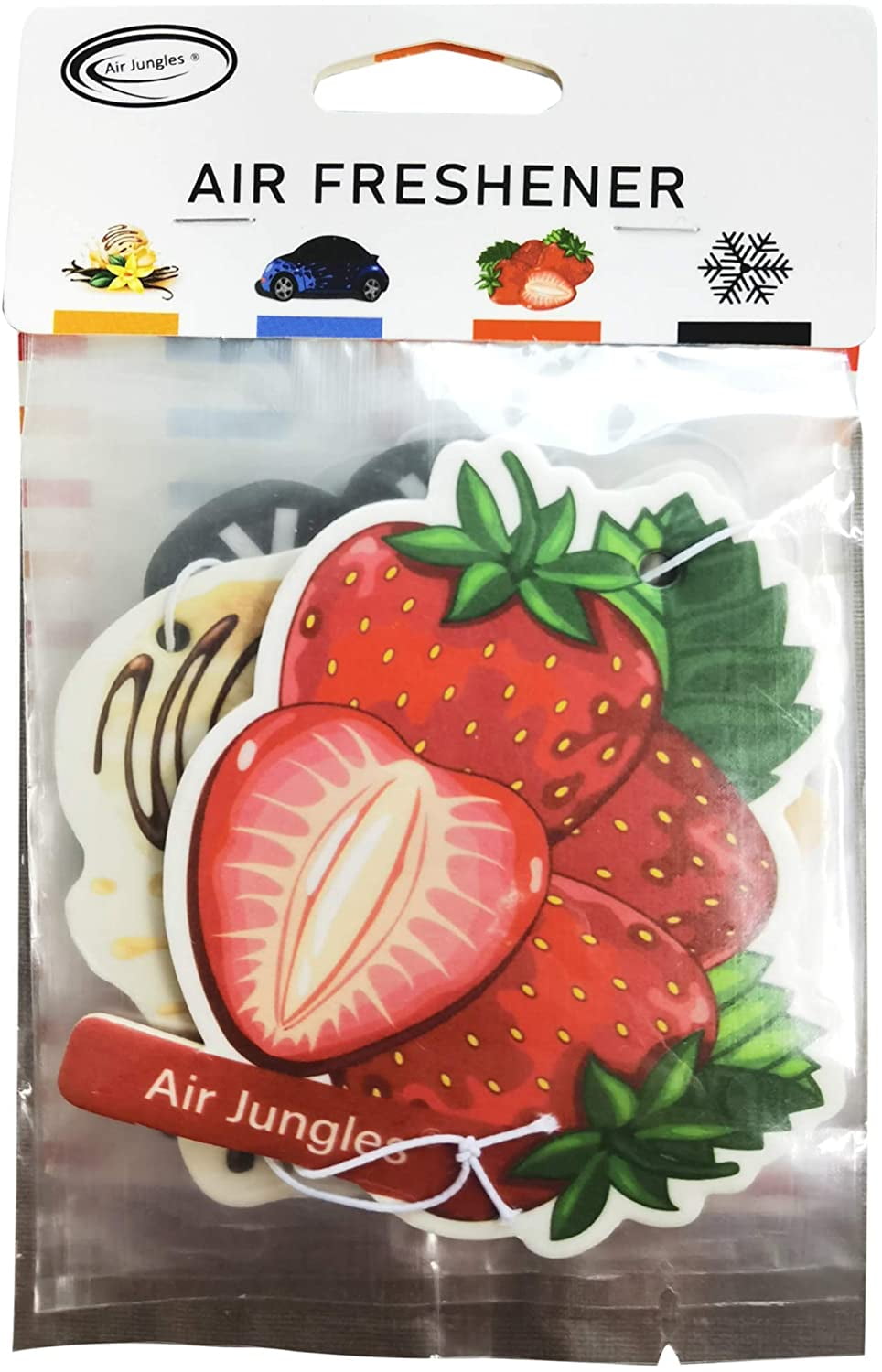 Air Jungles Car Air Fresheners Hanging 6 Count, Ice Jungle Car Scents Air  Freshener, Natural Essential Oil for Car Fragrance, Air Fresheners with  Odor