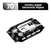Air Jungles Electronic & Screen Cleaning Wipes 70 Count, 8"x10" Quick-Dry for LED Screen, Phones, Laptops, Monitors, Tablets, VR & Keyboards, Streak-Free, Anti-Static