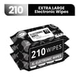 thumbnail image 1 of Air Jungles Electronic Screen Cleaning Wipes 70 Count (Pack of 3), Large 8"x10" Cleaner Wipes for Phones, Laptops, Monitors, TVs, Tablets, Glasses, Keyboards, Computer,Quick Dry, 1 of 6