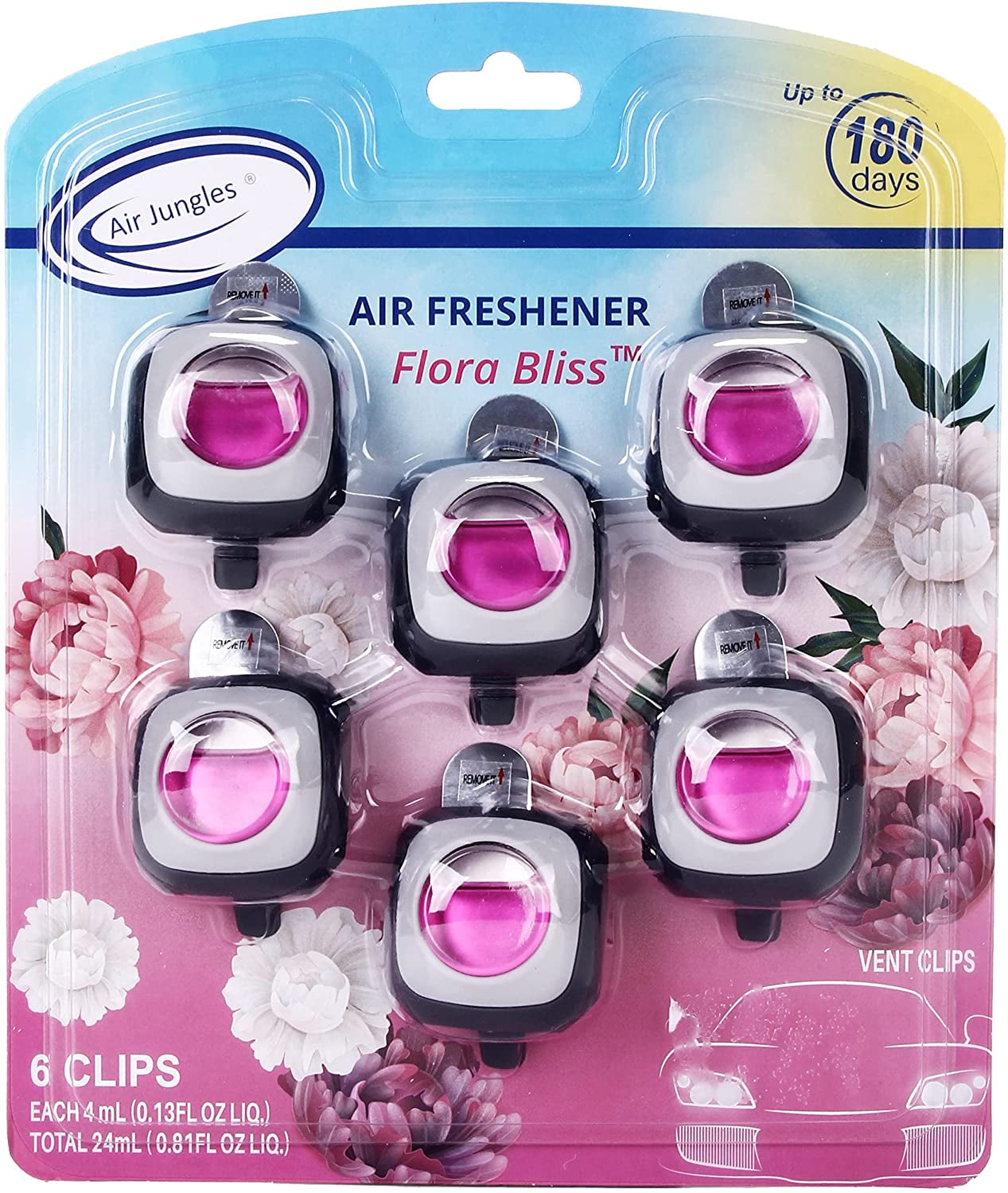 andobil 2 in1 Car Air Fresheners Vent Clips or Hanging - [Leak-Free &  Long-Lasting] Up to 60 Days Plant Solid Car Air Fresheners, Cute Air  Freshener