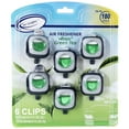 thumbnail image 1 of Air Jungles Car Air Freshener Clip, Green Tea, 6 Pack 4ml Each Vent Clips, Long Lasting Air Freshener, Up to 180 Days Car Refresher Odor Eliminator, 1 of 8