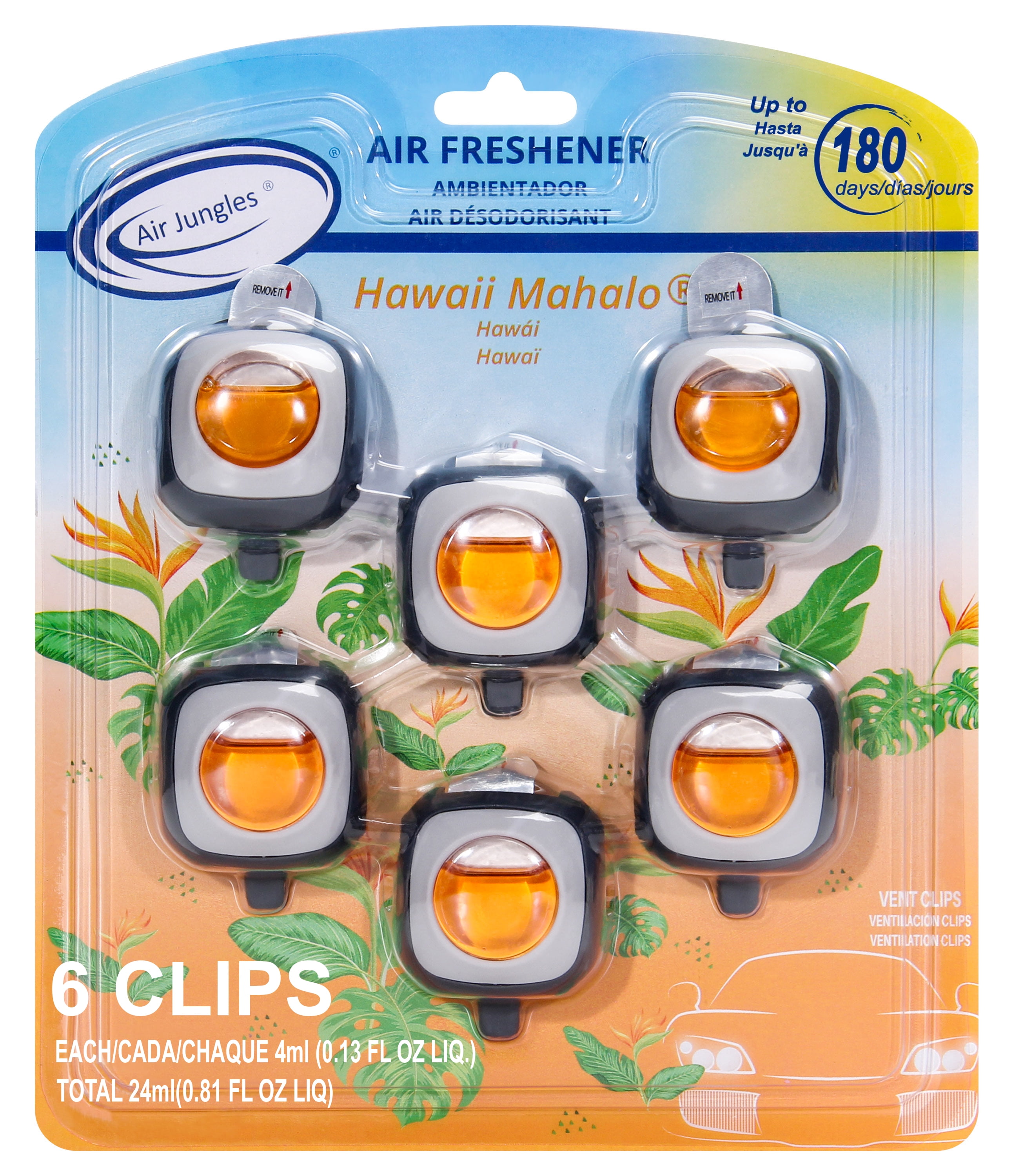 Air Jungles Nuovo Profumo Auto Deodorante Clip, 6 Clip Di Ventilazione - Foto 10