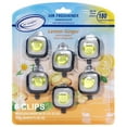 thumbnail image 1 of Air Jungles Car Air Freshener Clip, Lemon Ginger, 6 Pack 4ml Each Vent Clips, Long Lasting Air Freshener, Up to 180 Days Car Refresher Odor Eliminator, 1 of 8
