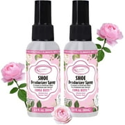Air Jungles Shoe Deodorizer Spray, Flora Bliss Scent- 2 fl oz (Pack of 2), Odor Eliminator for Sneaker, Boot, Locker and Gym Bag, Smell Remover Footwear Freshener Spray