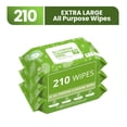 thumbnail image 1 of Air Jungles All Purpose Cleaning Wipes 70 Count (Pack of 3), XL 8" x 10" Size Cleaner Wipes for Car Interior and Household Appliance, 1 of 8