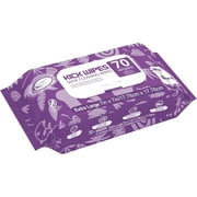 Air Jungles Sneaker Cleaning Wipes 70 Ct, Fresh Scent Dual-Textured Quick Clean for White Shoes, Boots & Clogs, XL 7x7 Inch, Removes Dirt, Safe for All Colors