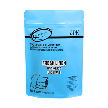 Air Jungles Shoe Odor Eliminator Balls, Fresh Linen Scent, Freshener for Sneakers, Basketball & Sport Shoes, Foot Odor Remover for Shoes, Locker, Drawer & Gym Bags