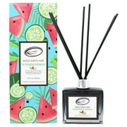 Air Jungles Summer Passion Reed Diffuser Set with Sticks 3.4 fl oz, Essential Oil Air Freshener for Home, Office, Gym, and Room Diffuser