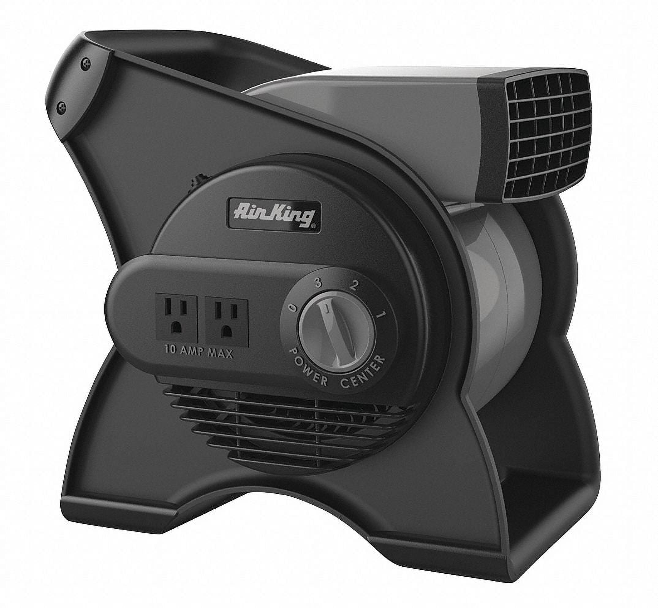 Air King 11" Black ABS Plastic Pivoting Utility Fan