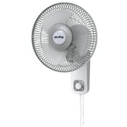 Air King 12" Oscillating Commercial Grade Wall Mount Fan with 3-Speeds, 21" H, White, 9012