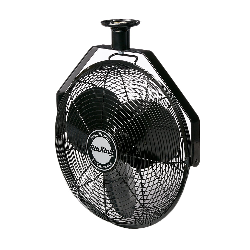 Air King 18-Inch Black Industrial Ceiling Mount Fan