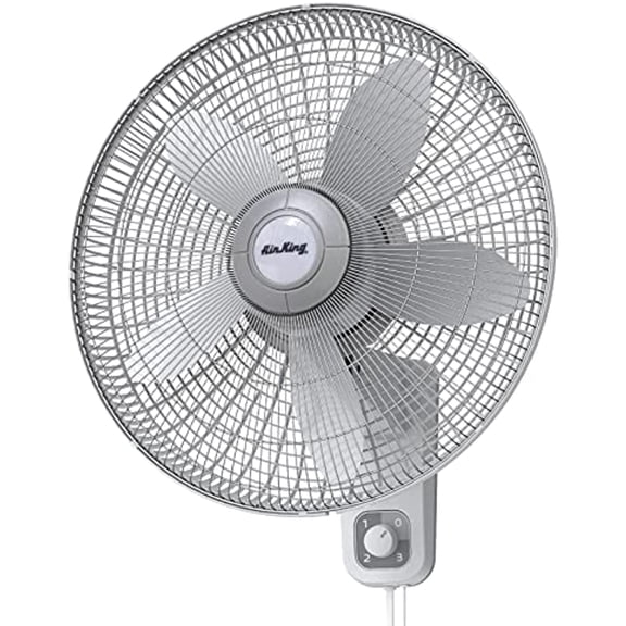 Air King 9018 Commercial Grade Oscillating Wall Mount Fan, 18-Inch