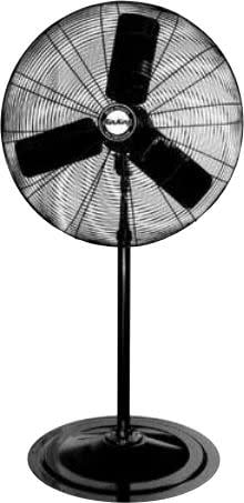 Air King 30" Black Industrial Pedestal Fan with Three Speed