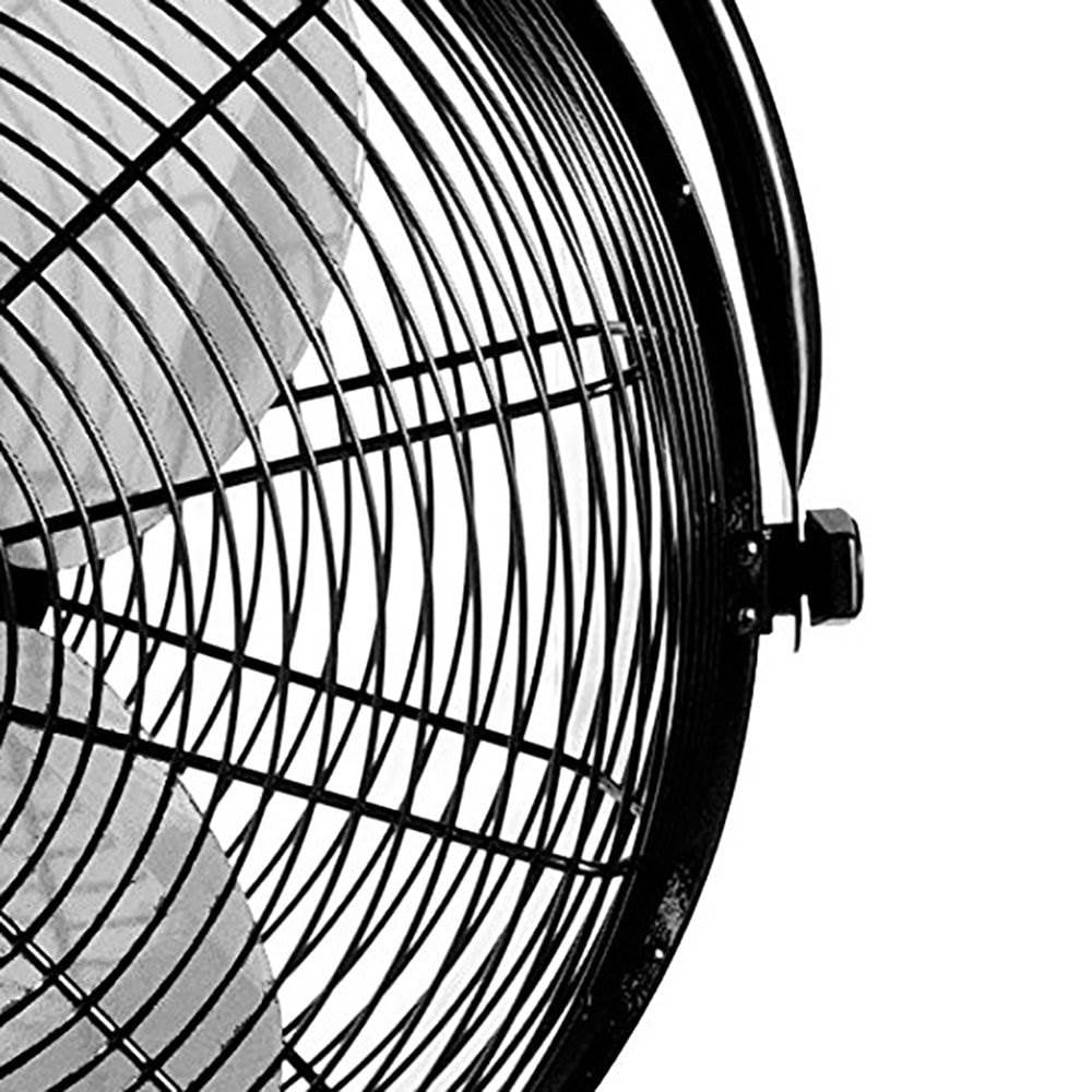20-Inch Black Powder-Coated Steel Industrial Ceiling Fan