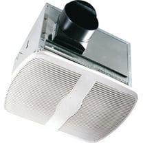 Air King AK80H Exhaust Fan, 9.4 in L, 10.88 in W, 0.3 A, 120 V, 70 cfm Air, Metal, White