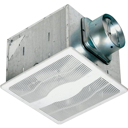 Air King ES80S Exhaust Fan, 12-3/4 in L, 12-7/8 in W, 0.3 A, 115/120 V, 1-Speed, 80 cfm Air, Steel, White