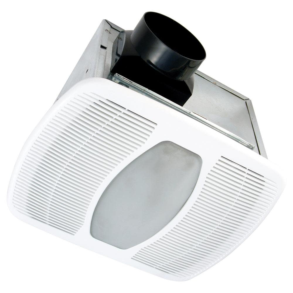 White Galvanized Steel LED Ceiling Mount Exhaust Fan