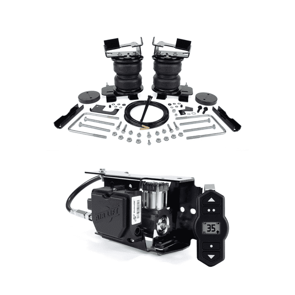Air Lift Loadlifter 5000 Ultimate Air Spring Kit and WirelessOne Compressor w/ EZ Mount Compatible with 2021-2026 Ford F150 w/o PowerBoost