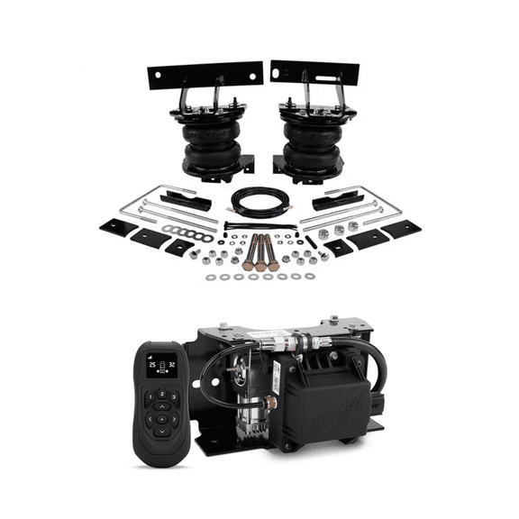 Air Lift Loadlifter 7500 XL Ultimate Air Spring Kit and WirelessAir Compressor w/ EZ Mount Compatible with 2020-2022 Ford F250 / F350 Super Duty