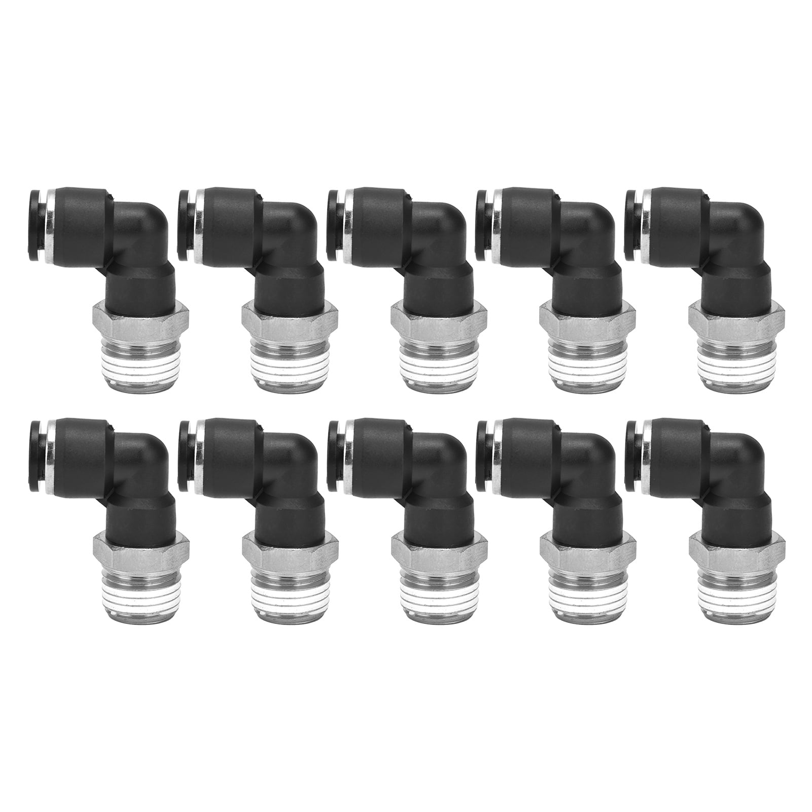 Air Line Kit10Pcs Pneumatic Connectors L Air Fittings Pneumatic