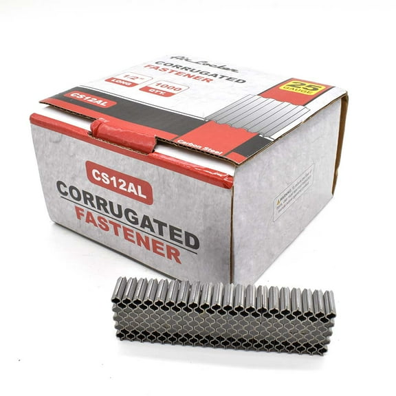 Air Locker CS12AL - Corrugated "W" Fastener Staples 1/2" Long, 1000/Pack