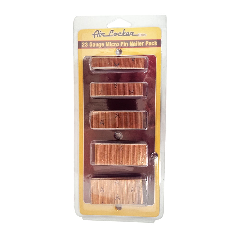 Air Locker PP420K Headless Micro Pin Nails Pack 1/2, 5/8, 3/4, 1 & 1-3/ ...