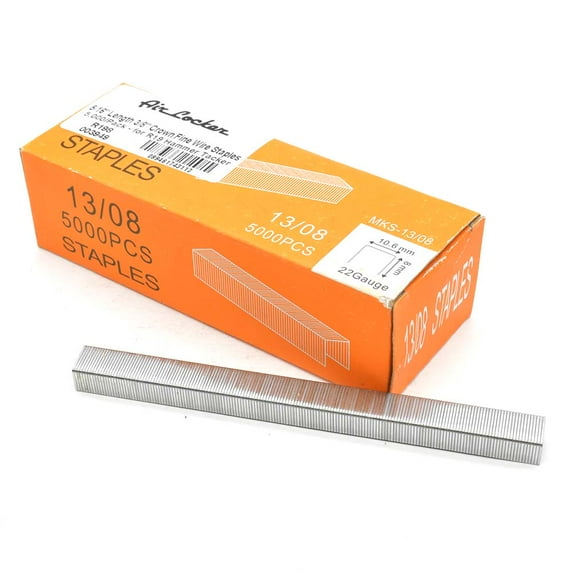 Air Locker R198 5/16 -Inch Length 3/8 -Inch Crown Fine Wire Staples for Rapid R19 Hammer Tacker - 5,000/pack – Replaces Rapi