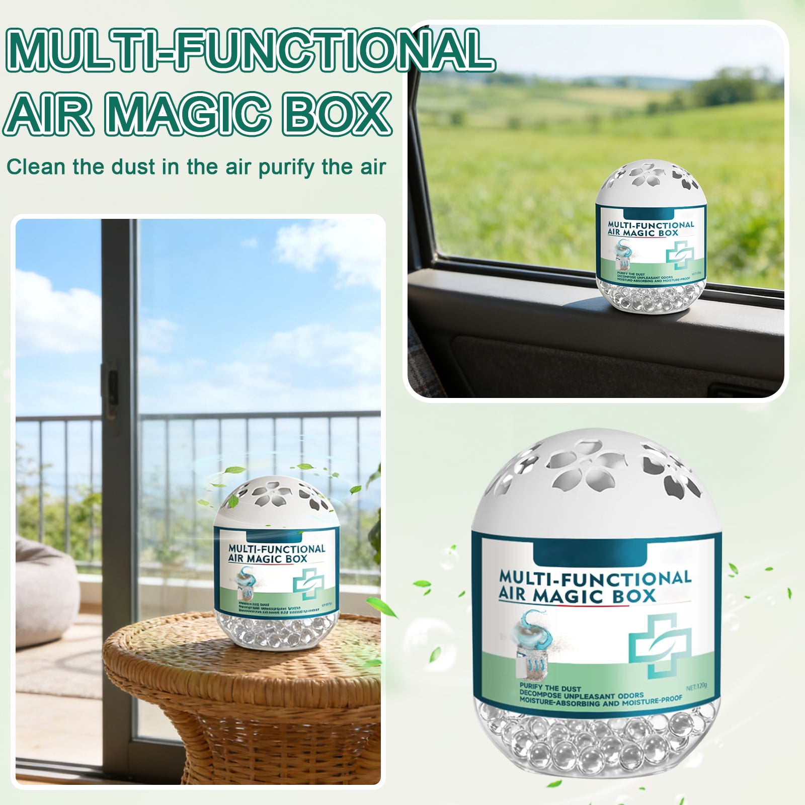 Air Magic Box, Indoor Air Purification Dust Removal Magic Box, Long ...