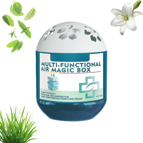 Air Magic Box, Indoor Air Purification Dust Removal Magic Box, Multi Functional Air Magic Box, Long-Lasting Air Freshener 120g for Home, Office, Bedroom, Pet Areas (1PC)